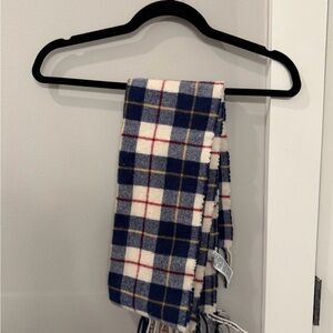 Uniqlo Blue and White Plaid Scarf
